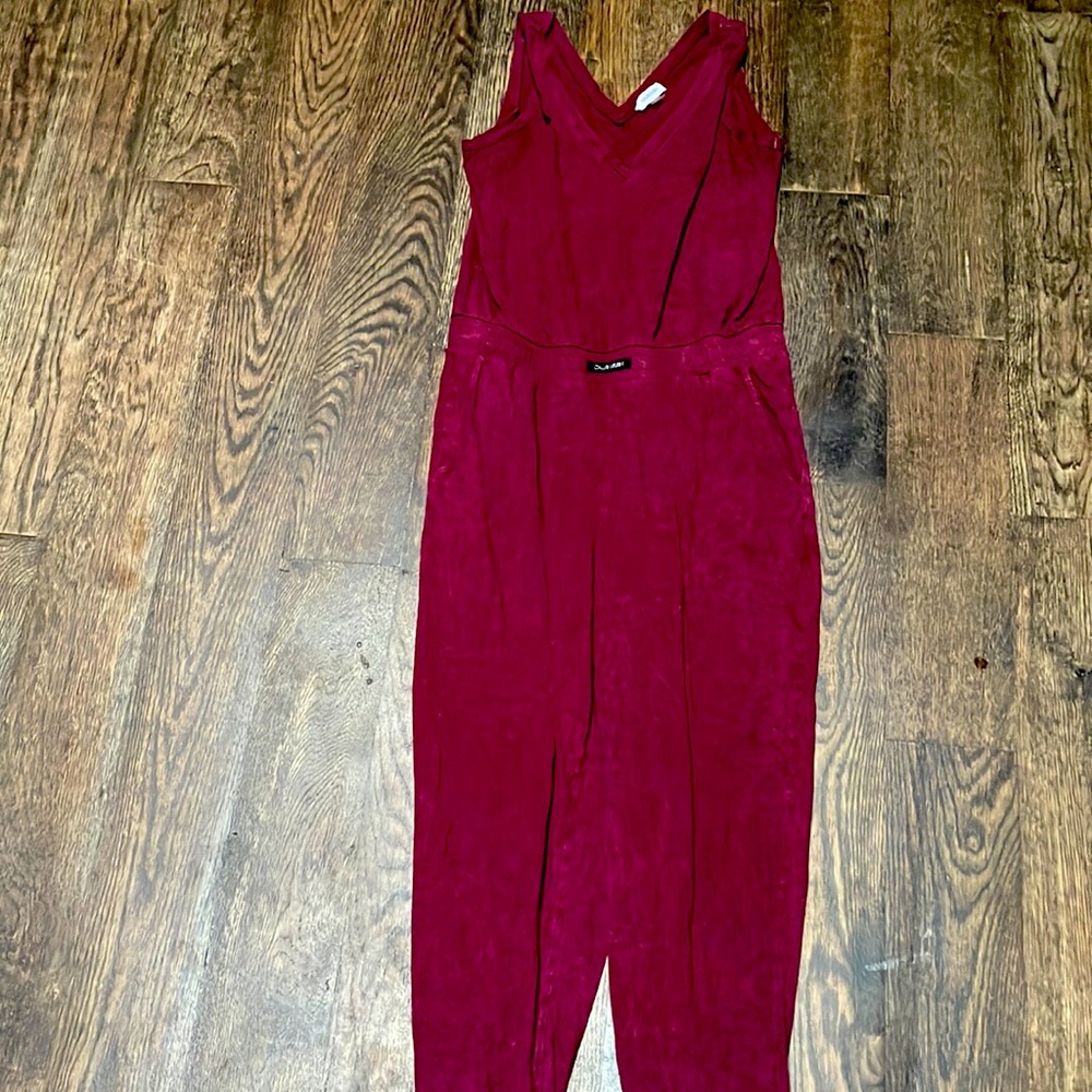 Calvin Klein red jumpsuit